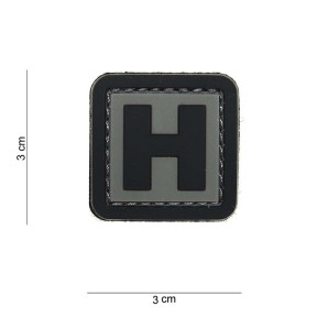 3D PVC Patch letter H - 101 Inc
