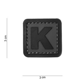3D PVC-Patch Buchstabe K - 101 Inc