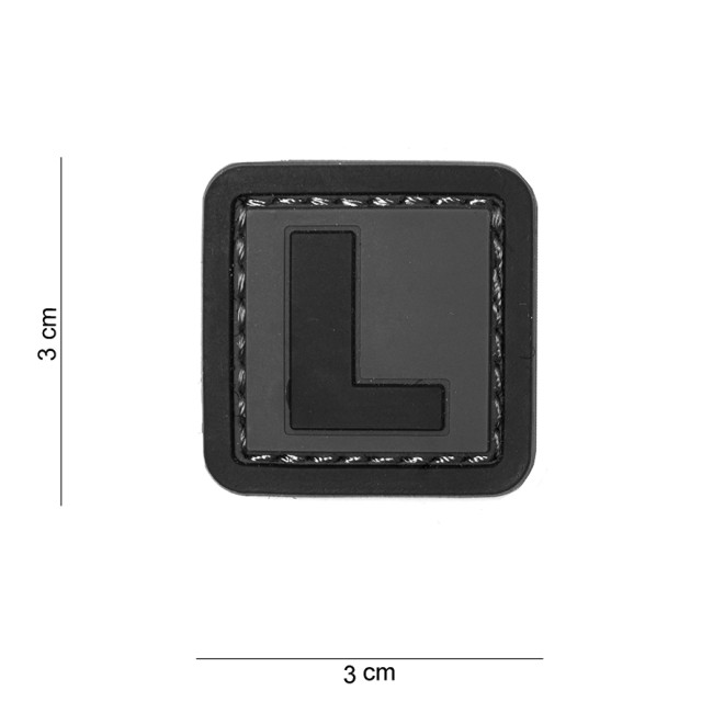 Patch 3D en PVC lettre L - 101 Inc Patch 3D en PVC lettre L - 101 Inc