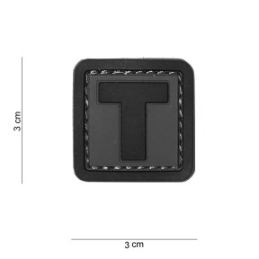 Naszywka 3D z PVC litera T - 101 Inc