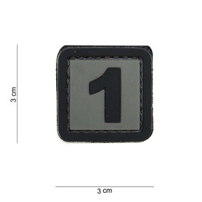 Patch 3D en PVC Chiffre 3 - 101 Inc