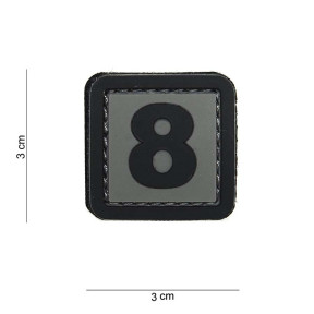 Patch 3D z PVC Cyfra 8 - 101 Inc