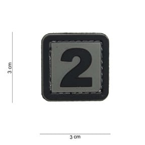 Patch 3D en PVC Chiffre 2 - 101 Inc