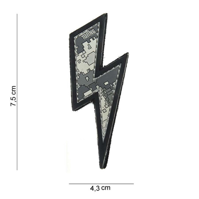 3D PVC Patch "Bliksem" Acu - 101 Inc