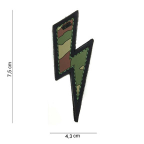 Patch 3D en PVC "Eclair" Woodland - 101 Inc