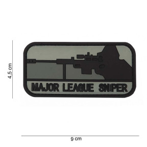 Naszywka 3D z PVC "Major League Sniper Dark" czarna - 101 Inc