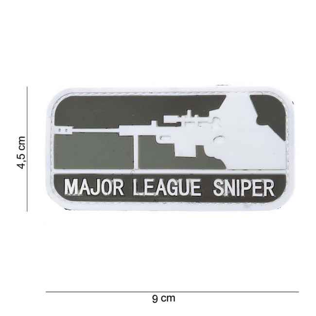 3D PVC Patch "Major League Sniper Grey" - 101 Inc