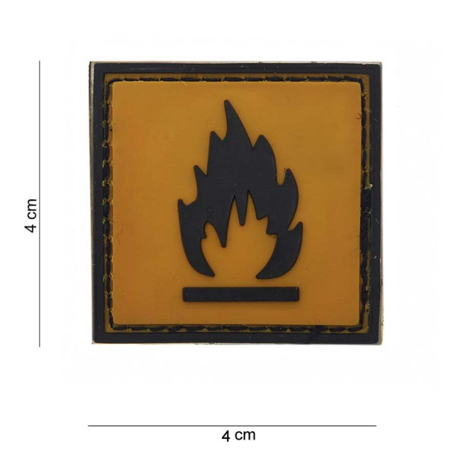 3D PVC-Patch "Entflammbar" - 101 Inc