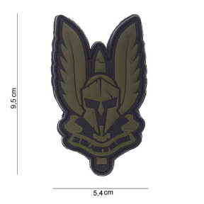 3D Spartan Patch grün aus PVC - 101 Inc