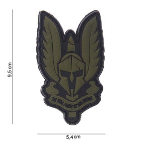 3D Spartan Patch grün aus PVC - 101 Inc