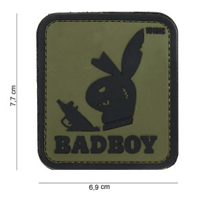 Naszywka 3D PVC "Badboy" Zielona - 101 Inc