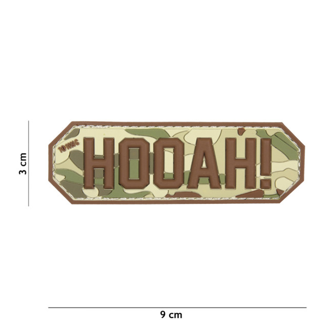 Patch 3D en PVC "HOOAH" Sable - 101 Inc