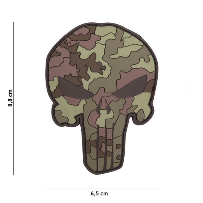 Naszywka 3D z PVC Punisher italian camo - 101 Inc