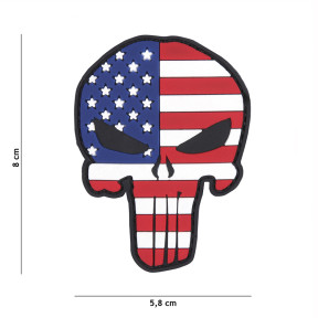 Naszywka 3D z PVC Punisher USA - 101 Inc