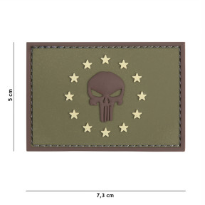3D PVC Patch Punisher EU Groen - 101 Inc