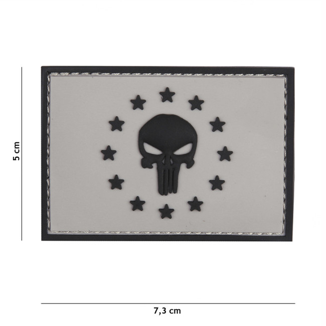 Patch 3D en PVC Punisher EU Gris - 101 Inc