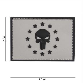 3D PVC Patch Punisher EU Grijs - 101 Inc