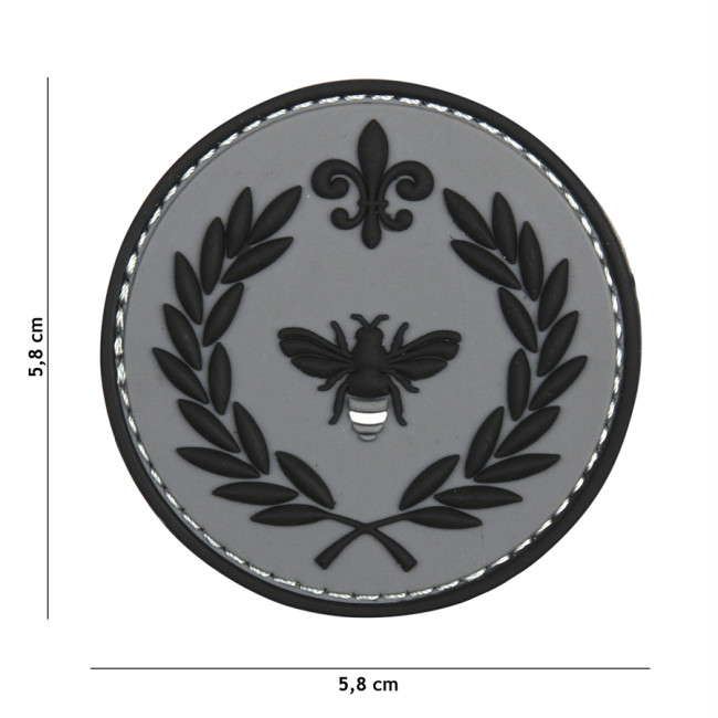 Patch 3D en PVC Napoleon abeille gris - 101 Inc