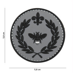 Patch 3D en PVC Napoleon abeille gris - 101 Inc