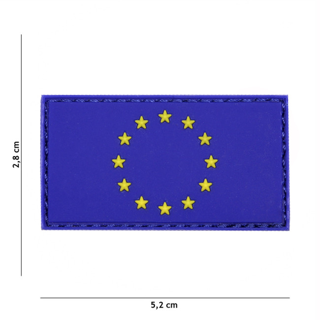3D PVC Patch Europa Blau - 101 Inc