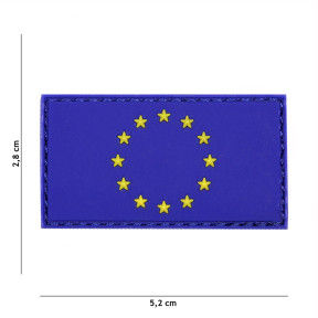 Naszywka 3D PVC Europa Niebieska - 101 Inc