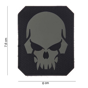Patch 3D PVC Pirate Skull Vert - 101 Inc