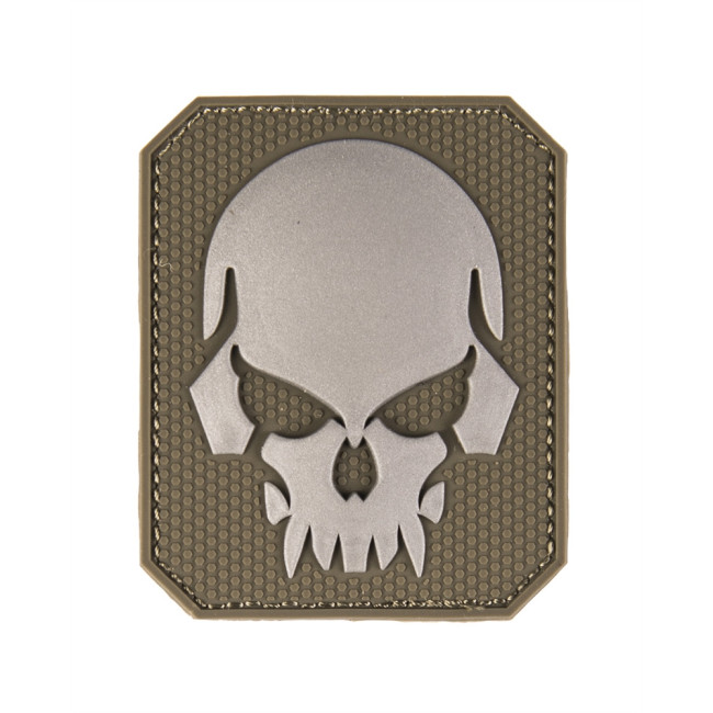 Patch 3D PVC Squelette Vert Olive - Miltec Patch 3D PVC Squelette Vert Olive - Miltec