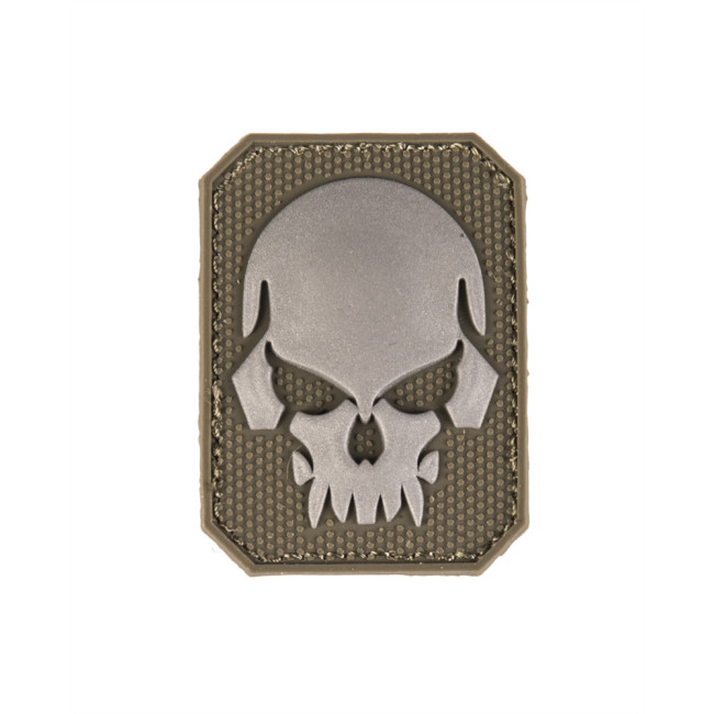 Patch 3D PVC Squelette petit format Vert Olive - Miltec