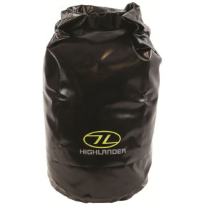 Wasserdichte Tasche aus PVC-Trilaminat 16L schwarz - Highlander