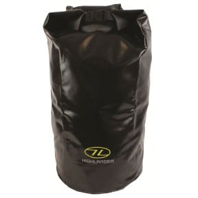 Sac étanche en PVC Trilaminé 44L noir - Highlander