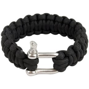Paracord-Armband mit schwarzem Ring - Highlander