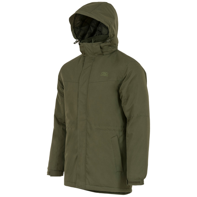 Gewatteerde jas Boreas Olijfgroen - Highlander