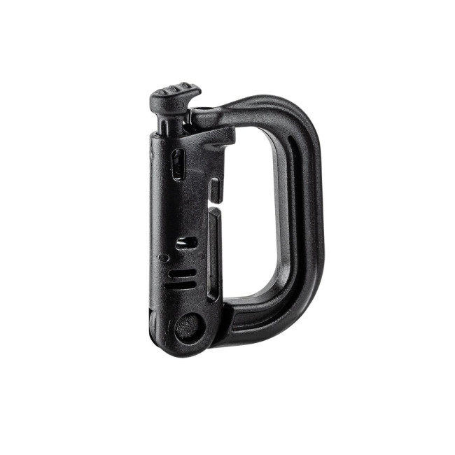 Mousqueton D-ring avec fixation pour passant M.O.L.L.E. noir - A10 Equipment