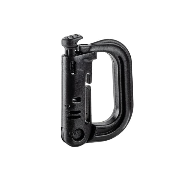 Mousqueton D-ring avec fixation pour passant M.O.L.L.E. noir - A10 Equipment