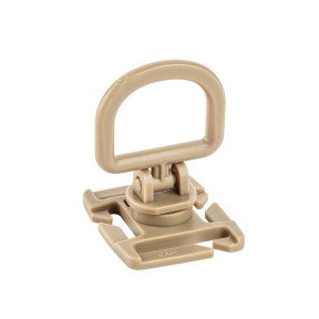 Obrotowy punkt kotwiczenia D-ring z mocowaniem do paska M.O.L.L.E. tan - A10 Equipment