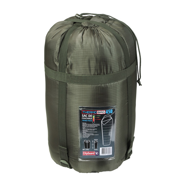 Slaapzak Thermobag 450 Extreme Kou kaki - CityGuard