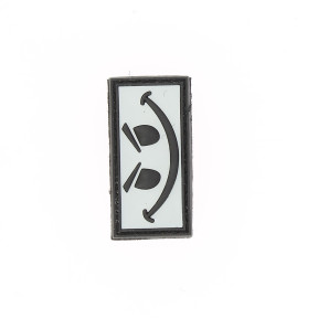 Patch 3D PVC Evil Smiley Blanc - 101 Inc