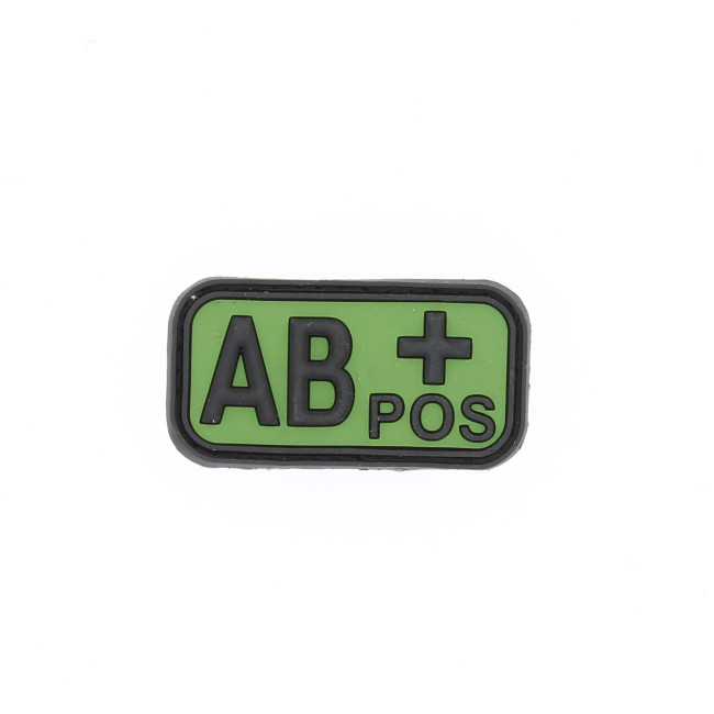 3D PVC patch bloedgroep AB+ Groen - 101 Inc