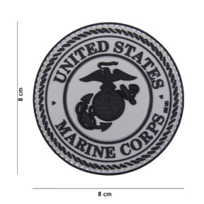 Patch 3D PVC United States Marine Corps Grijs - 101 INC