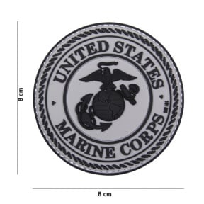 Patch 3D PVC United States Marine Corps Grey