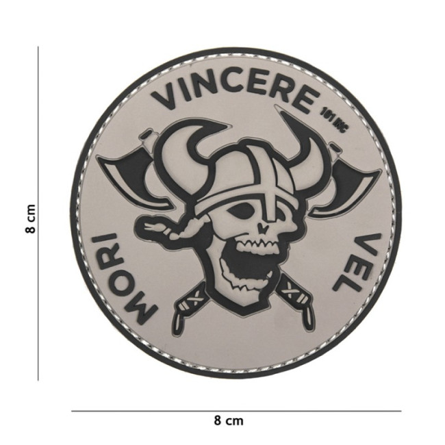 Patch 3D PVC Mori Vincere Vel gris/noir - 101 Inc