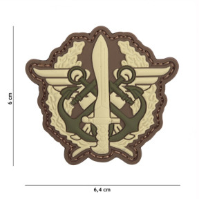 Patch 3D PVC Marinier Logo Jaune - 101 Inc 