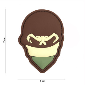 3D PVC Patch Polnischer Totenkopf Sturmhaube Multi