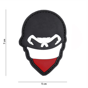 3D PVC Patch Polish Skull Balaclava Rot