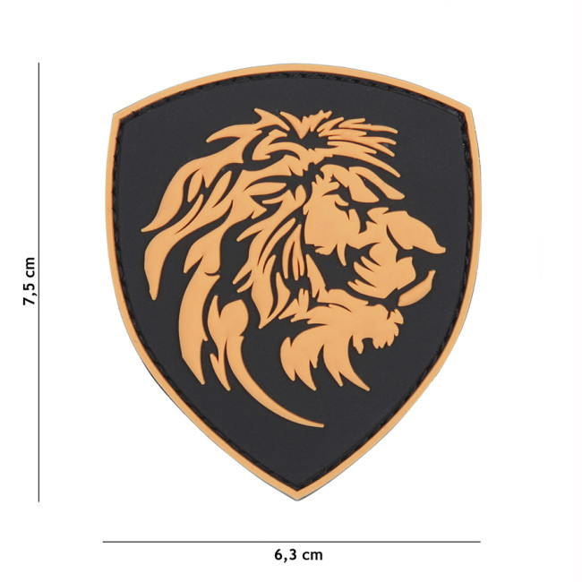 3D PVC Patch Niederländischer Löwe Orange - 101 Inc