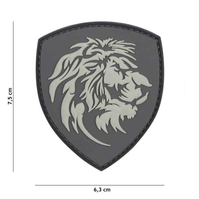 3D PVC Patch Dutch Lion Grau - 101 Inc