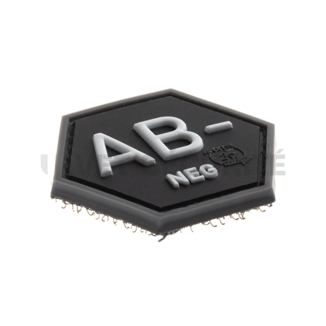 Achthoekige Zwarte Patch Bloedgroep AB negatief - Jacket To Go