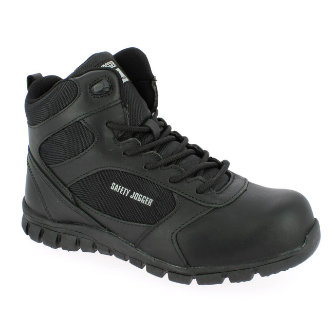 Schoen Leer en Nylon Dragon Zwart - Safety Jogger