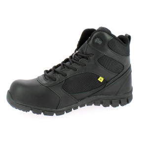 Chaussure Cuir et Nylon Dragon Noir - Safety Jogger