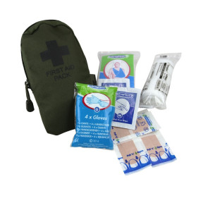 Trousse de 1er Secours 20 x 10 x 2.5 - Vert Olive - Kombat Tactical